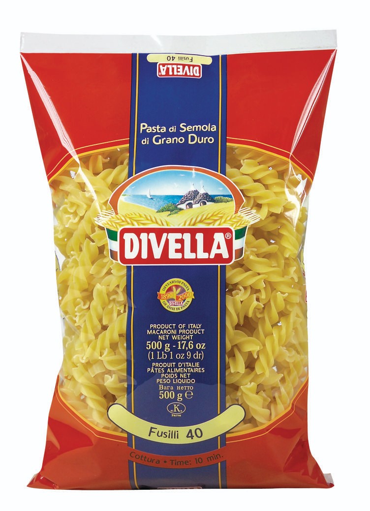 Trvanlivé potraviny - Divella Fusilli 500g