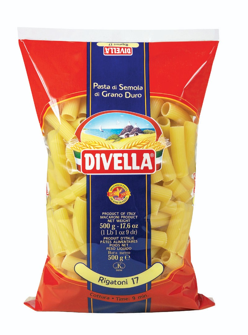 Trvanlivé potraviny - Divella Rigatoni 500g
