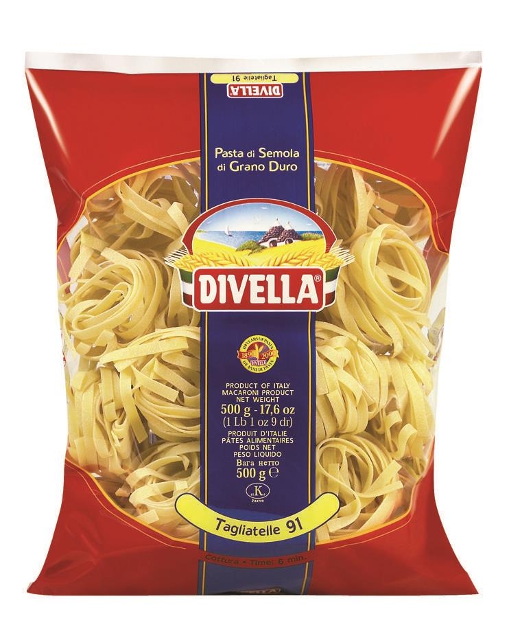 Trvanlivé potraviny - Divella Tagliatelle 500g