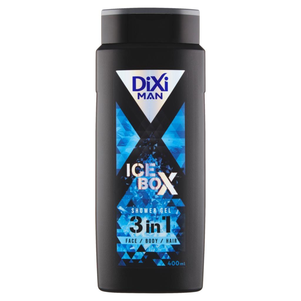 Drogerie a kosmetika - Dixi Man Ice Box 3 in 1 shower gel 400 ml