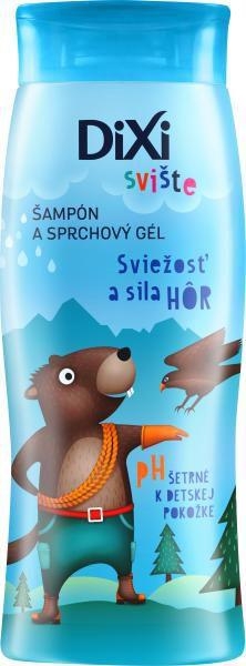 Drogerie a kosmetika - Dixi Svišti šampon a sprchový gel Svěžest a síla hor 250ml