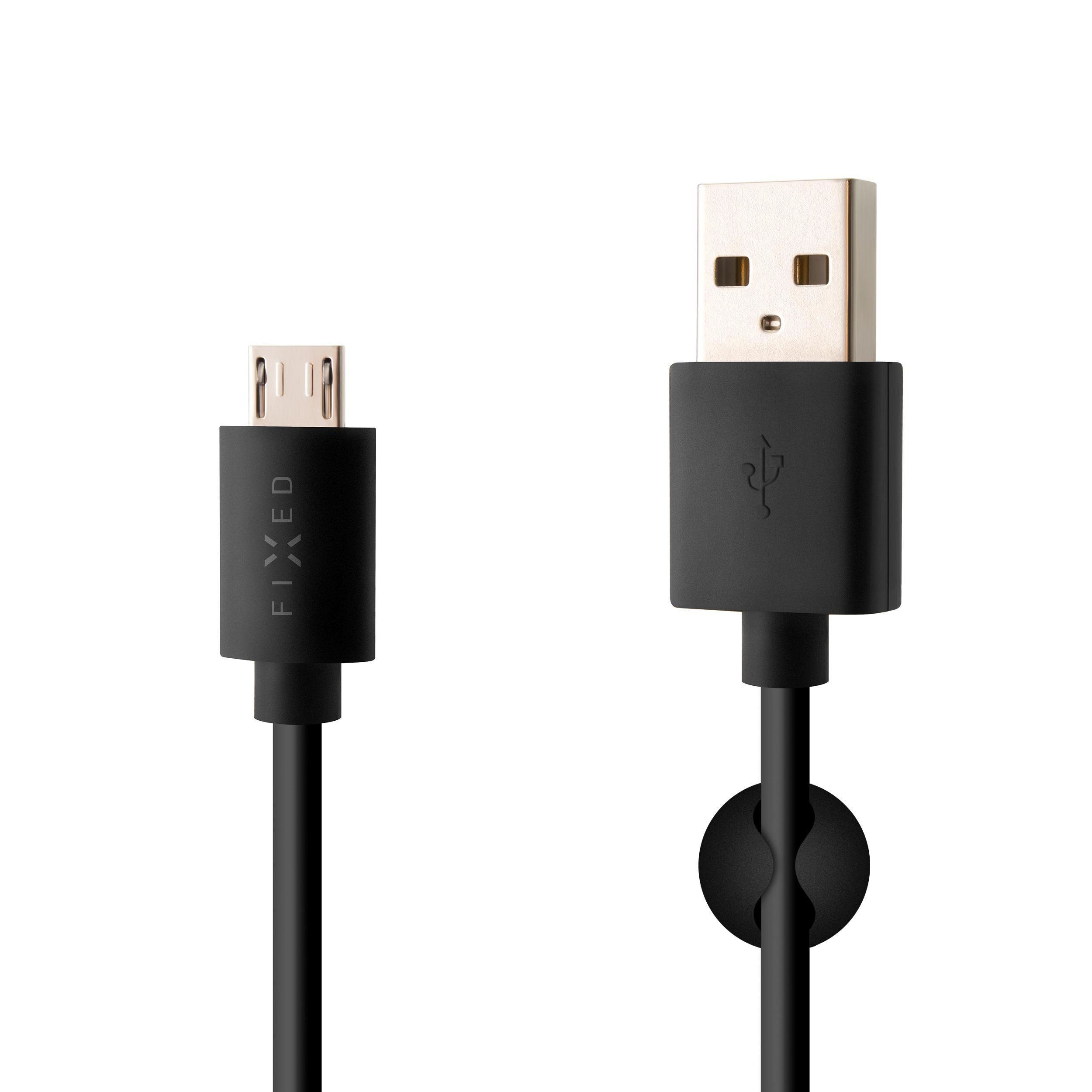 Elektro - Dlouhý nabíjecí a datový kabel Fixed USB/microUSB 2m, 12W
