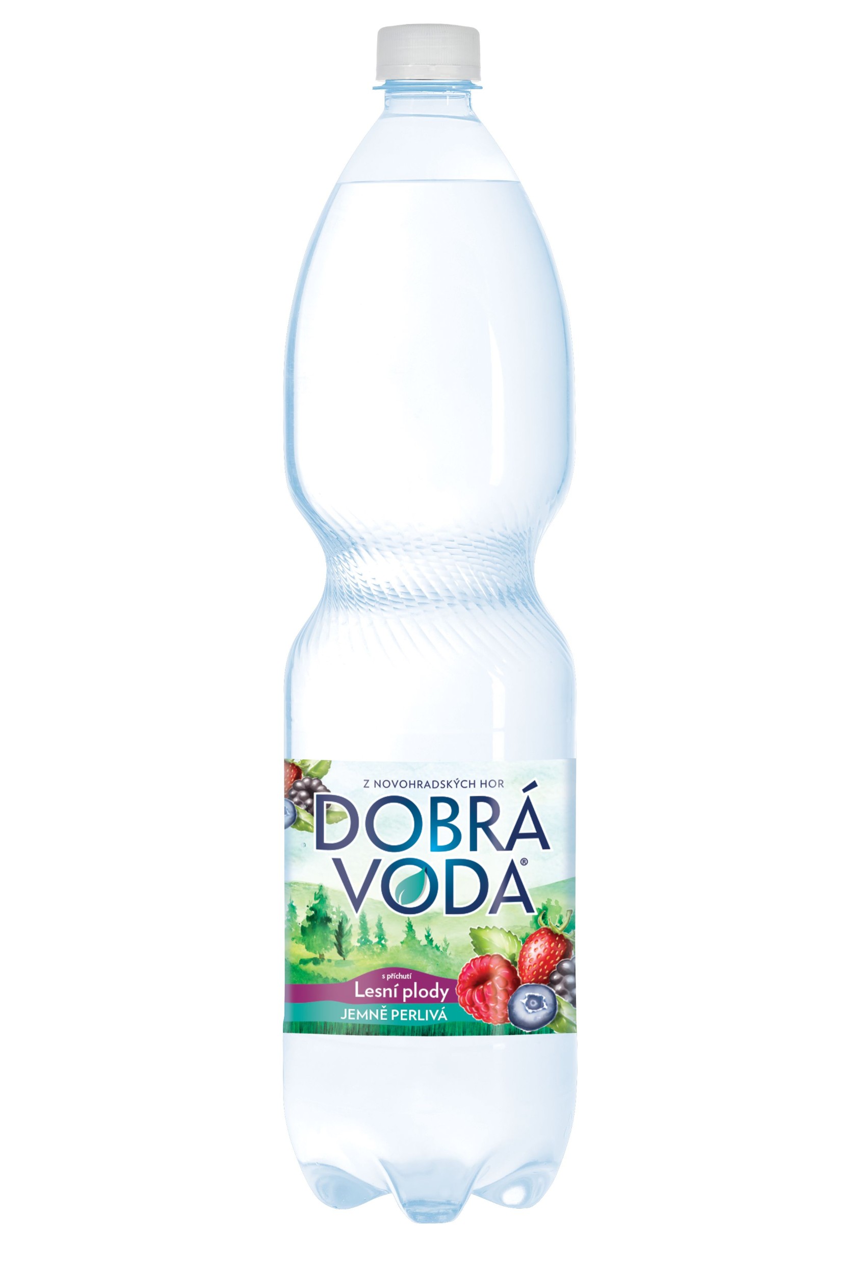Nápoje - Dobrá Voda Jemně perlivá s příchutí lesní plody 1,5 l