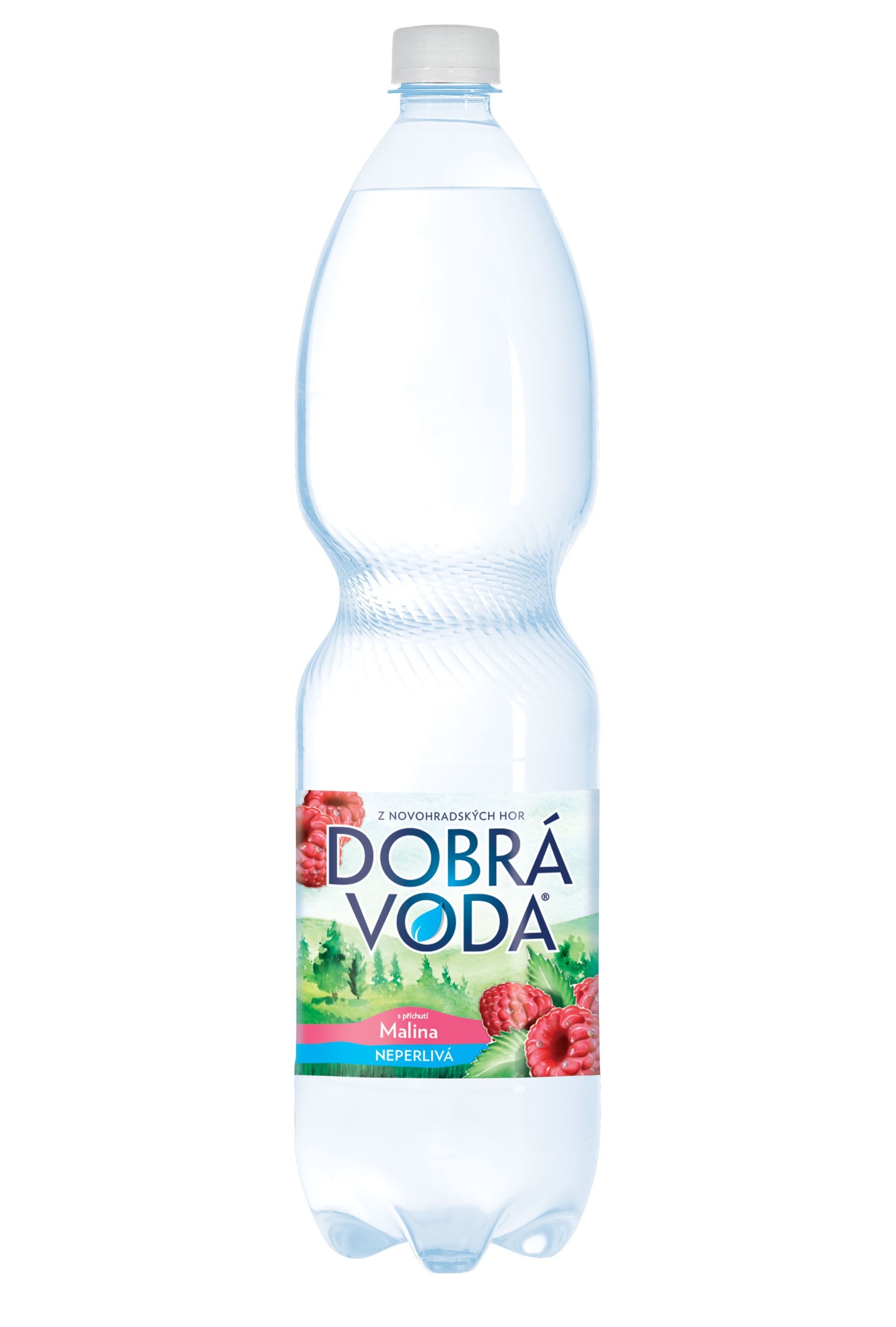 Nápoje - Dobrá Voda Neperlivá s příchutí malina 1,5 l