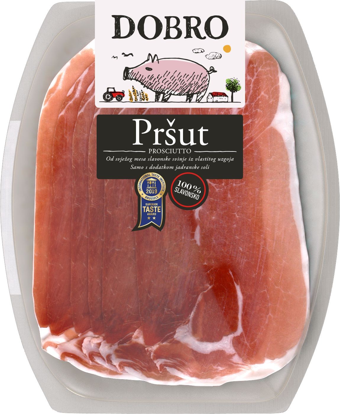 Uzeniny a lahůdky - Dobro Chorvatský pršut krájený 90 g