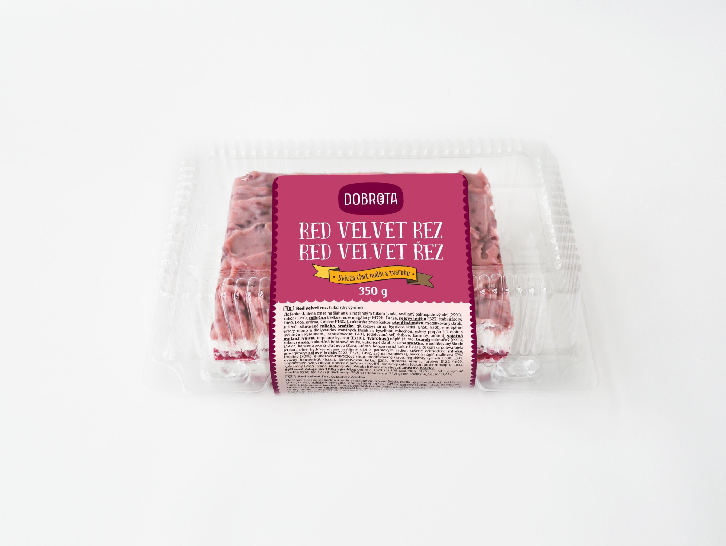 Pekárna a cukrárna - Dobrota Red velvet řez 350g