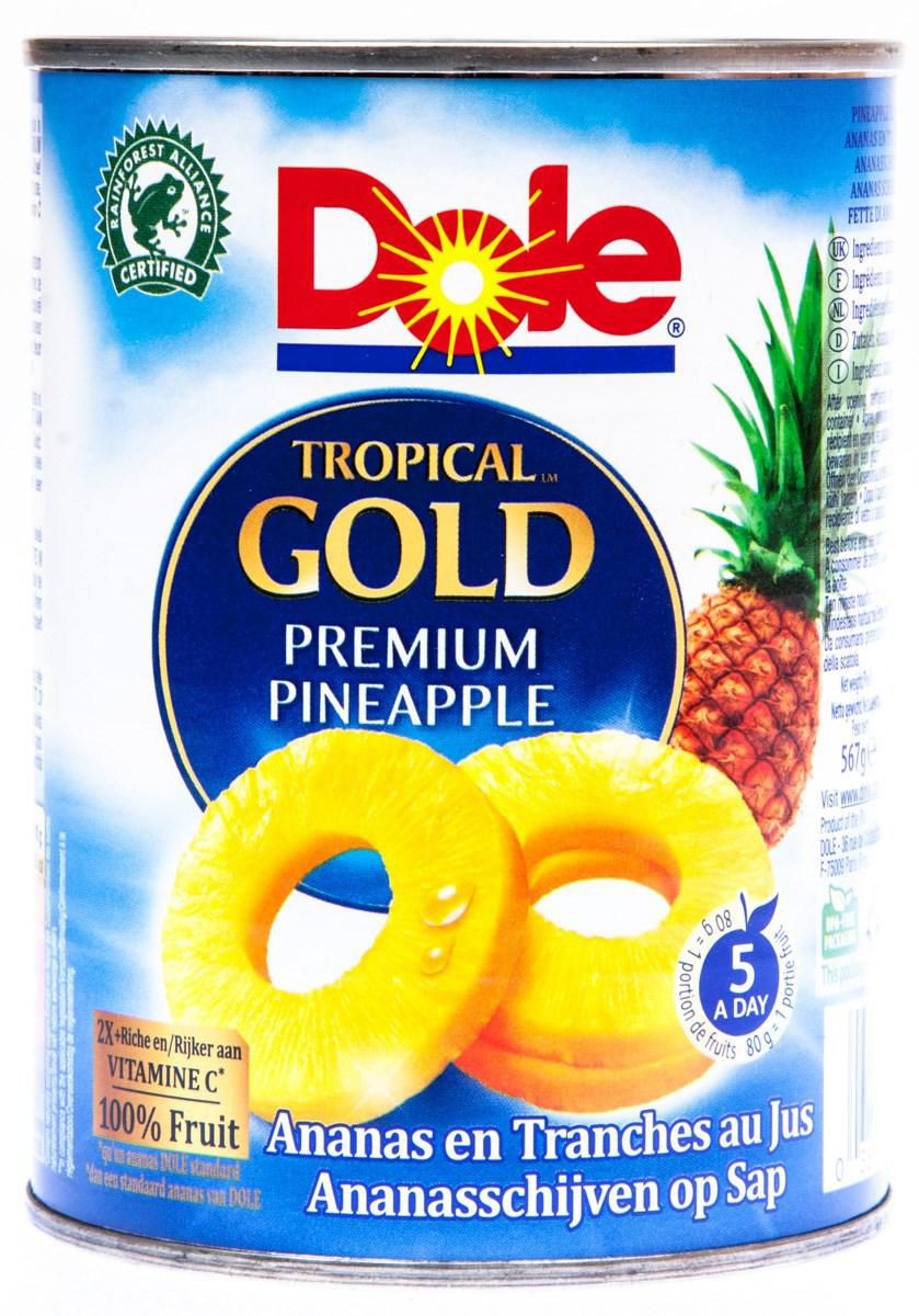 Trvanlivé potraviny - Dole Ananas kolečka 567 g