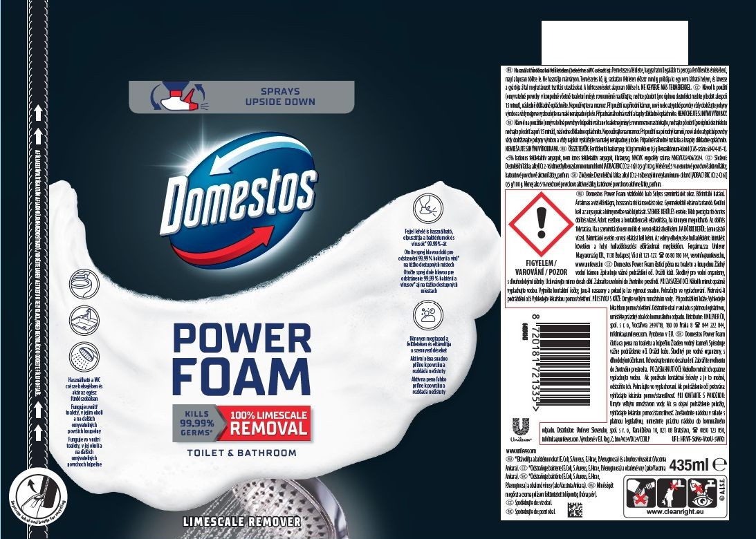 Drogerie a kosmetika - Domesto Power Foam proti vodnímu kameni 435 ml
