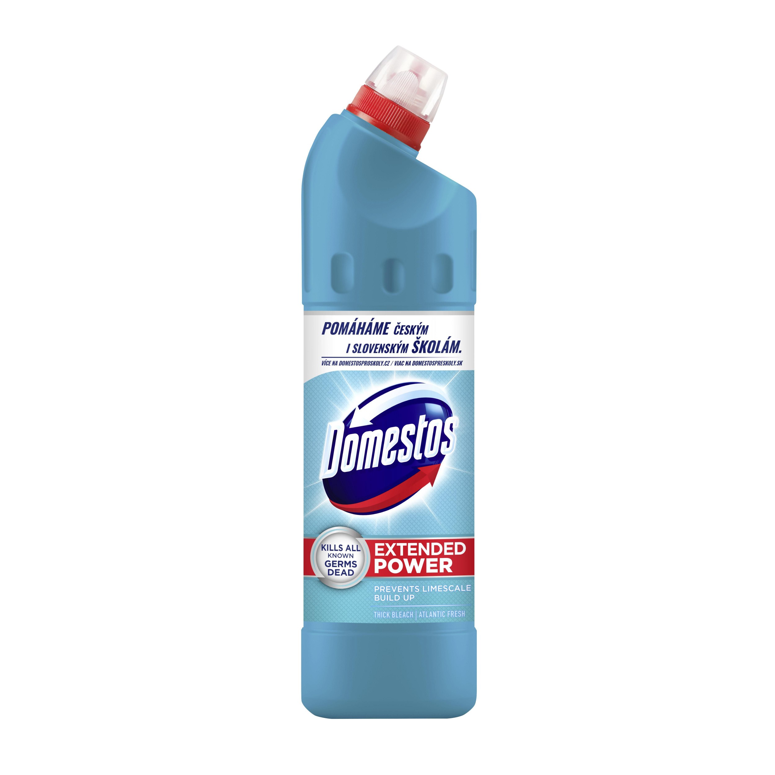 Drogerie a kosmetika - Domestos Atlantic tekutý dezinfekční a čistící přípravek na toalety 750 ml