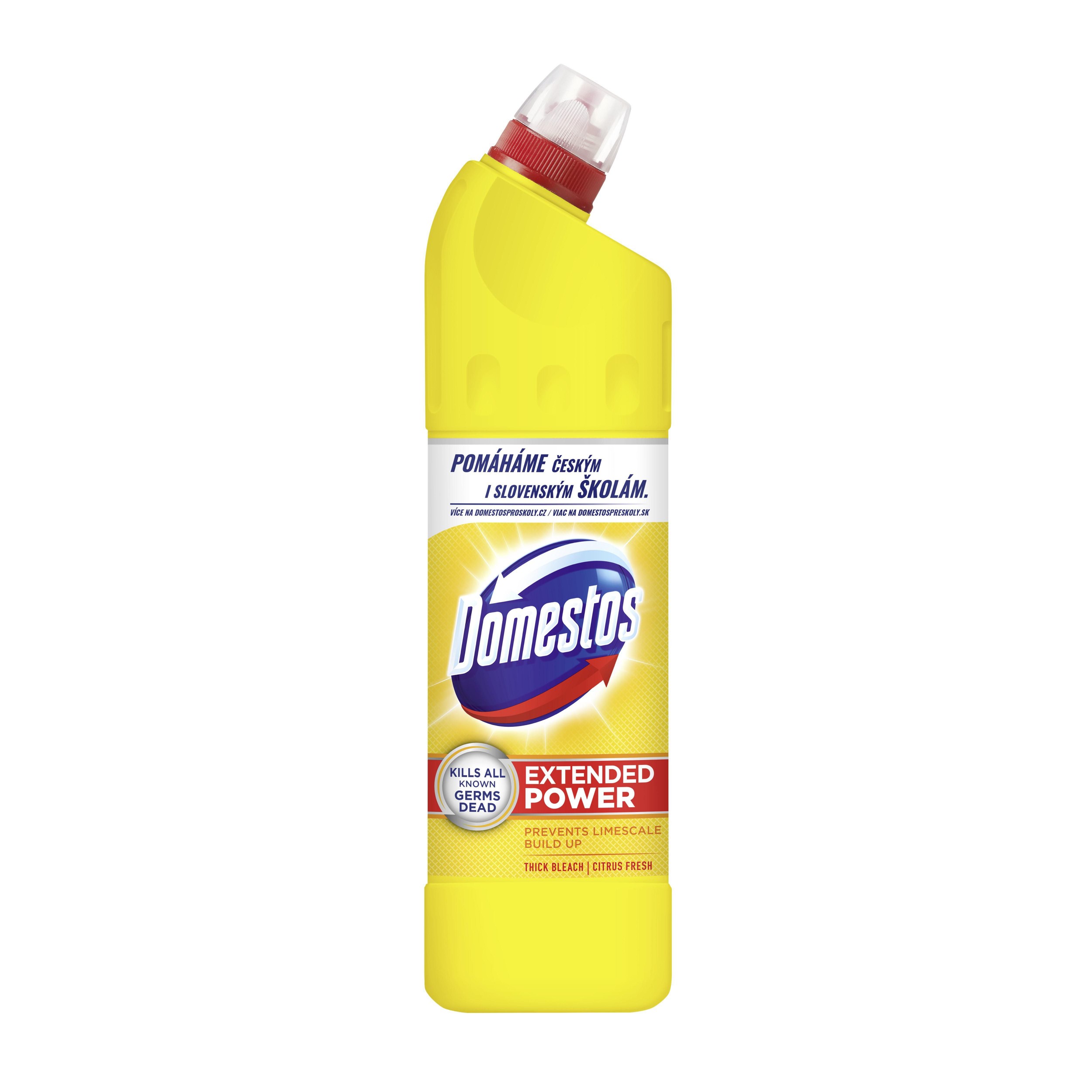 Drogerie a kosmetika - Domestos Citrus tekutý dezinfekční a čistící přípravek na toalety 750 ml