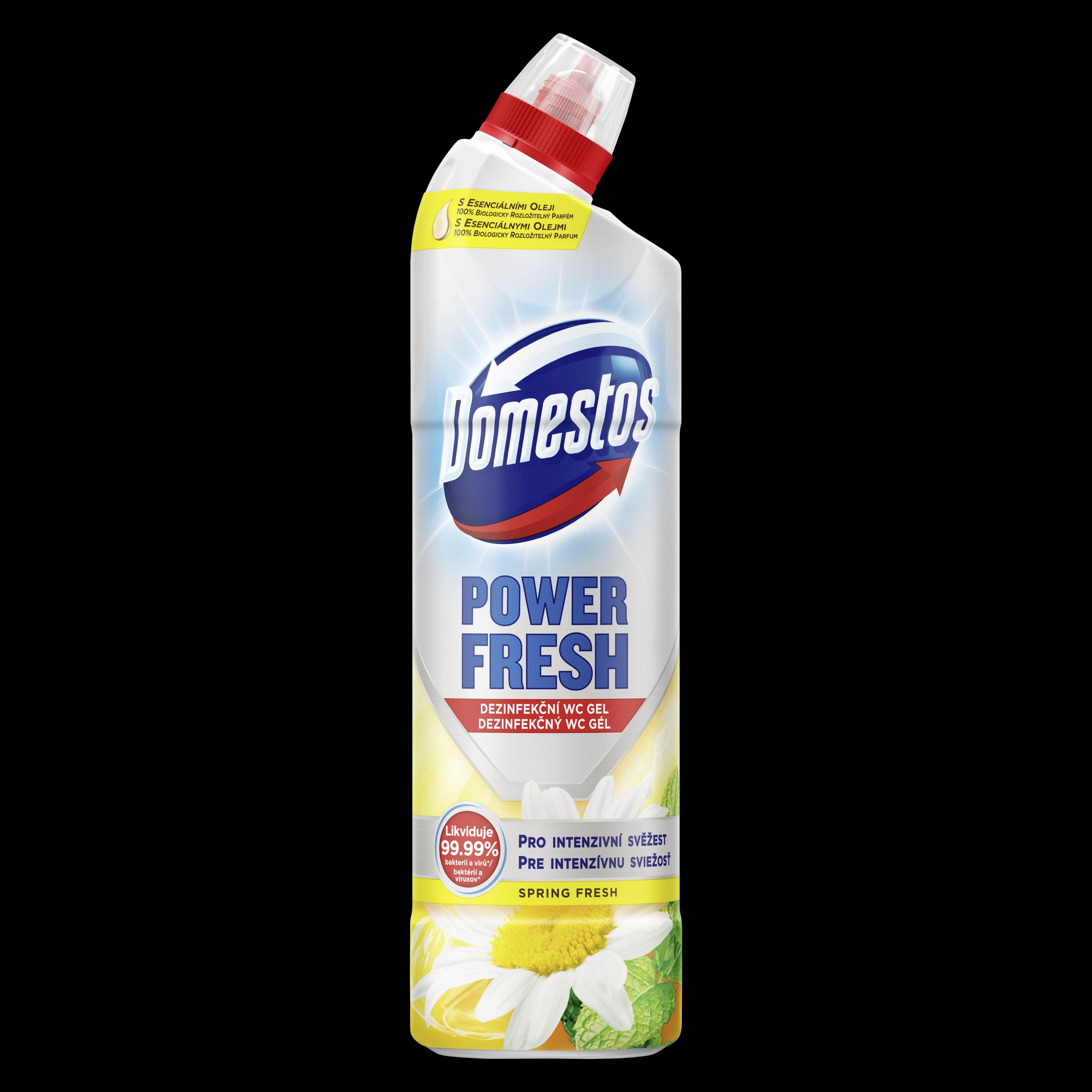 Drogerie a kosmetika - Domestos Power Fresh WC gel Spring Fresh 700 ml