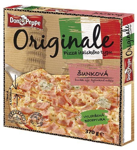 Mražené potraviny - Don Peppe Originale pizza šunková mražená 370 g