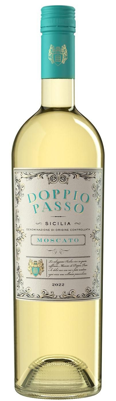 Nápoje - Doppio Passo Moscato Sicilia DOC 0,75 L