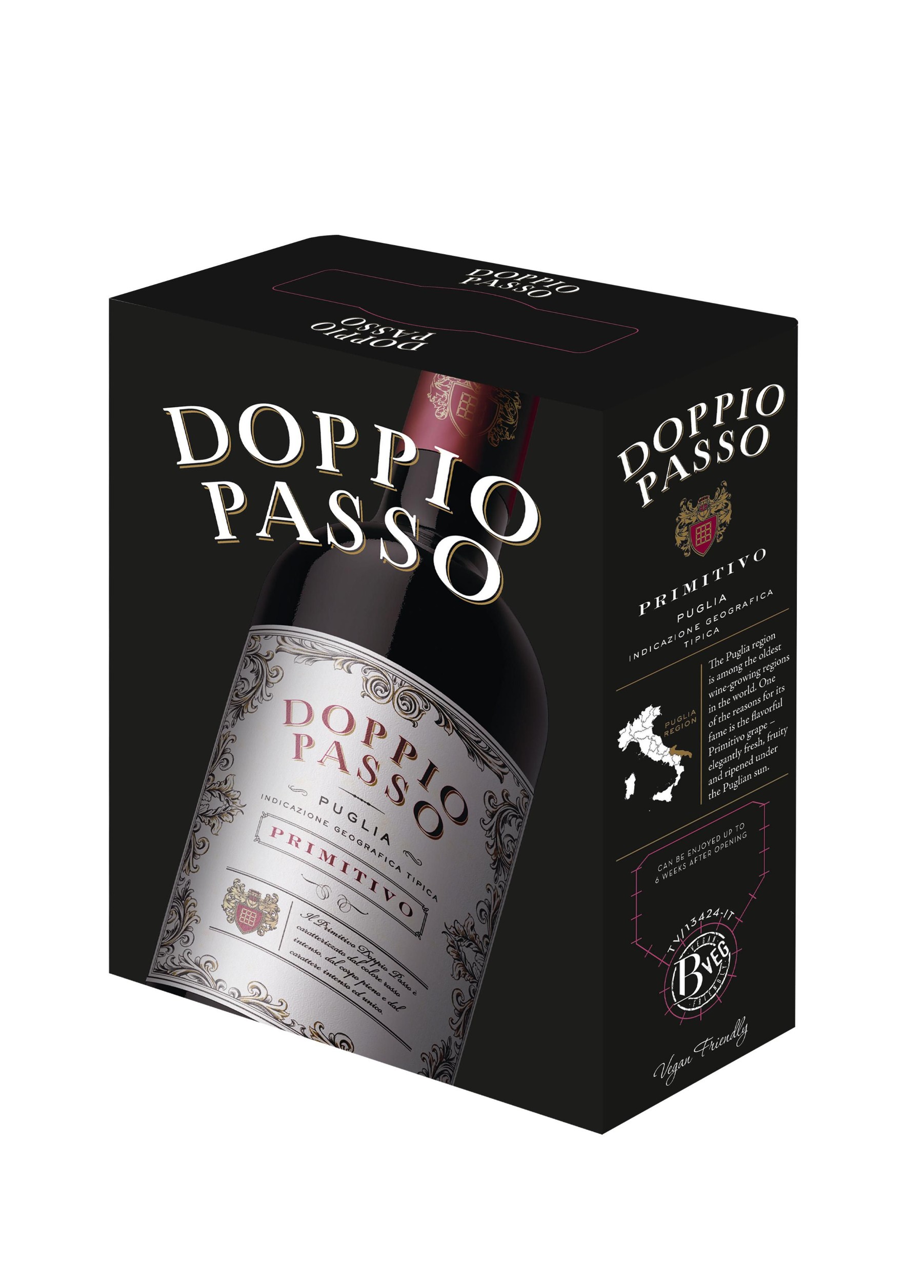 Nápoje - Doppio Passo Primitivo Puglia IGT BIB 3,0 l
