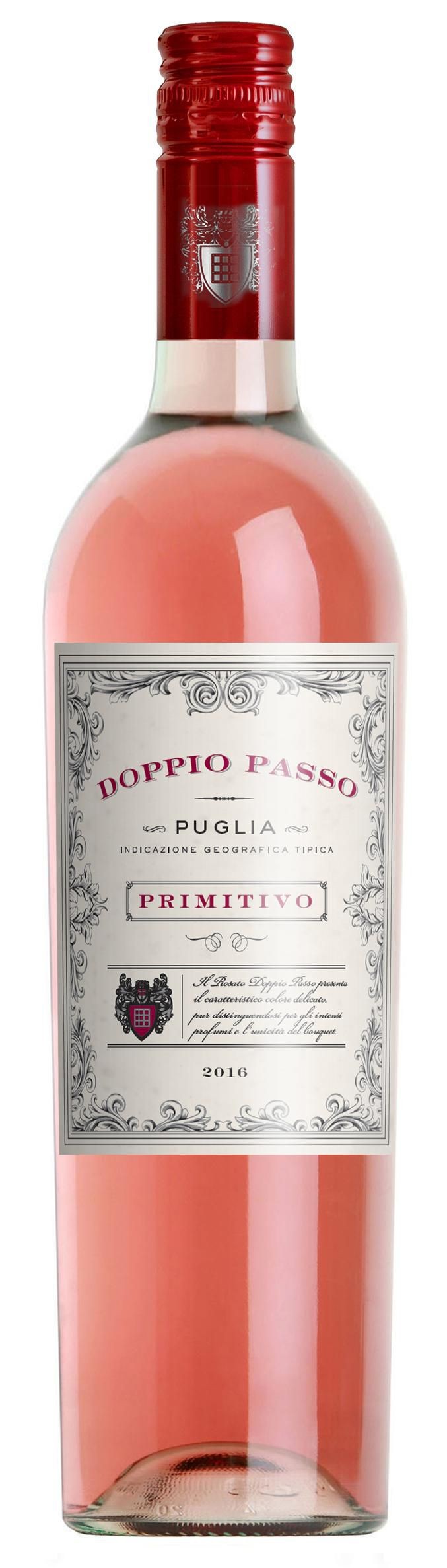 Trvanlivé potraviny - Doppio Passo Primitivo Rosato Puglia IGT 0,75l