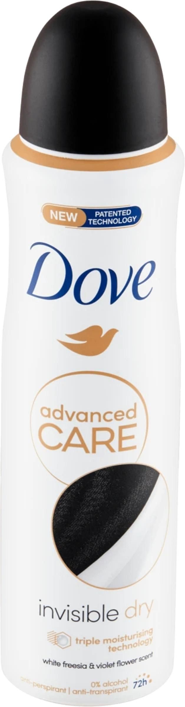 Drogerie a kosmetika - Dove Advanced Care Invisible Dry antiperspirant ve spreji 150ml