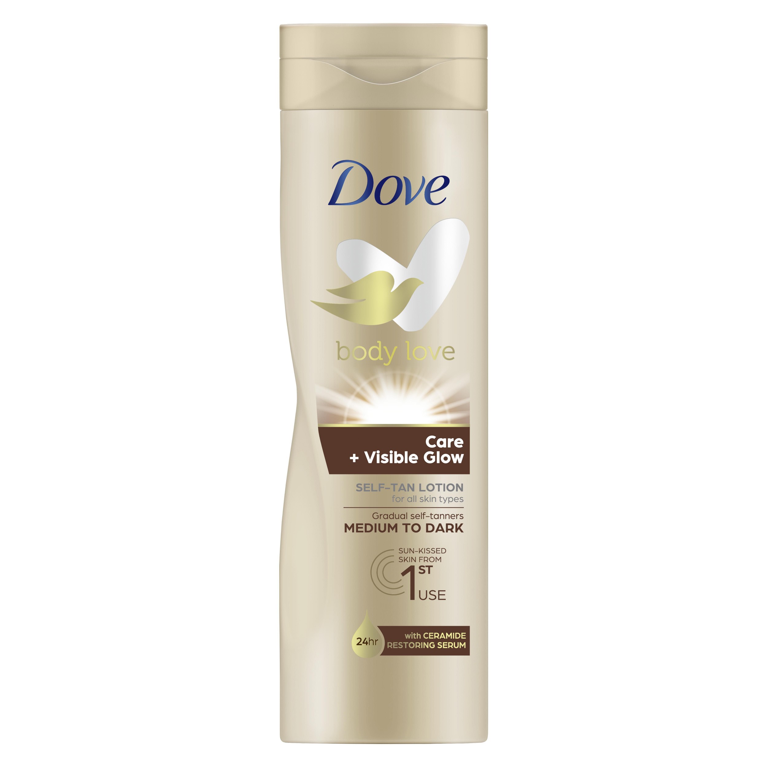 Drogerie a kosmetika - Dove Care Med-Dark tělové mléko 250ml