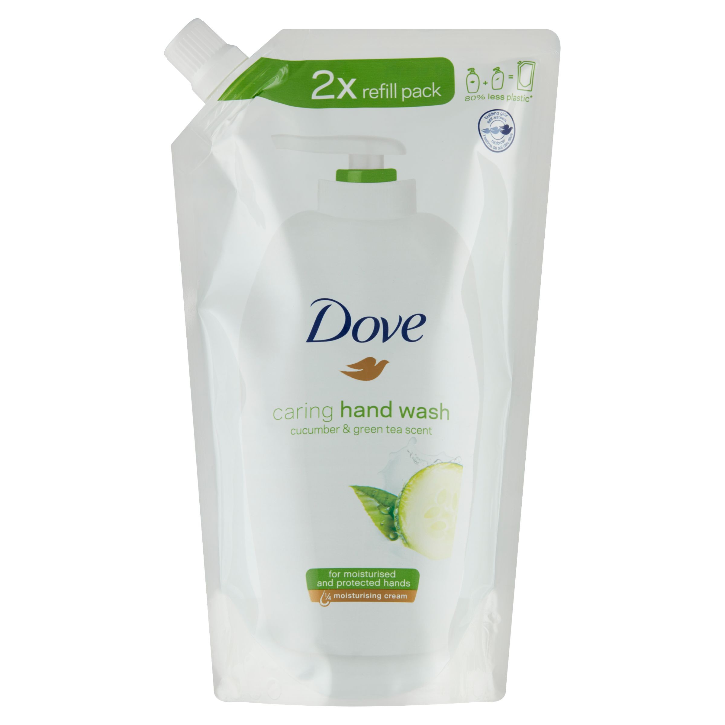 Drogerie a kosmetika - Dove Go Fresh zkrášlující krémové tekuté mýdlo náhradní náplň 500 ml