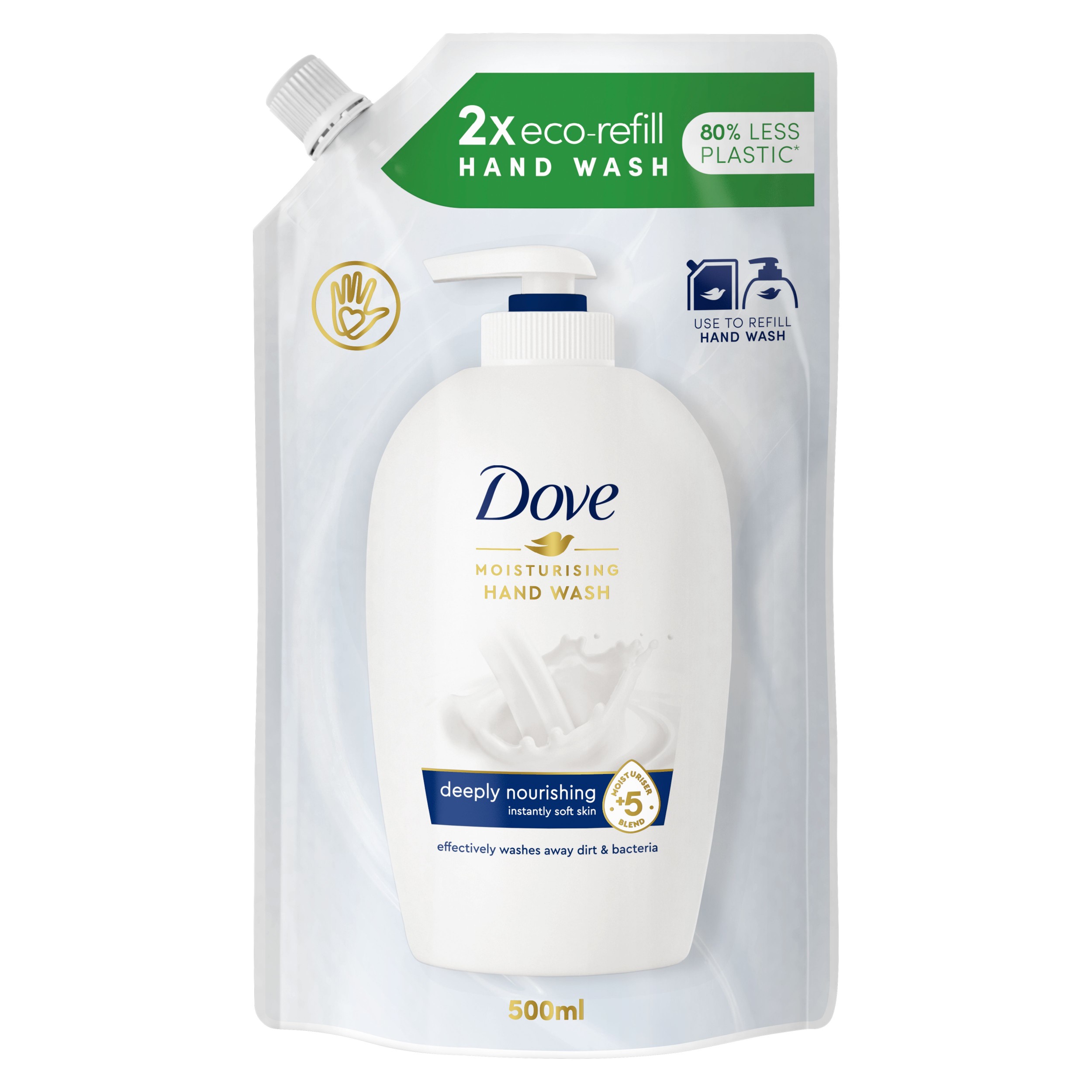 Drogerie a kosmetika - Dove Jemné tekuté mýdlo náhradní náplň 500 ml