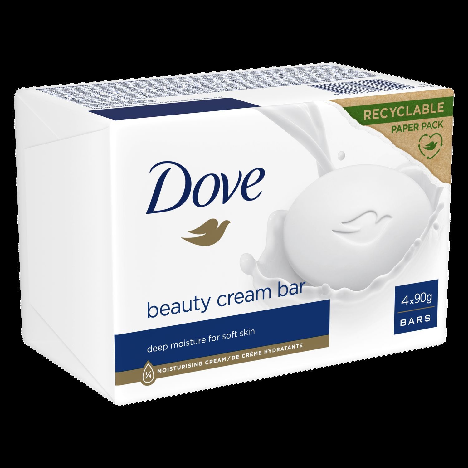 Drogerie a kosmetika - Dove krémová tableta original 4x90g