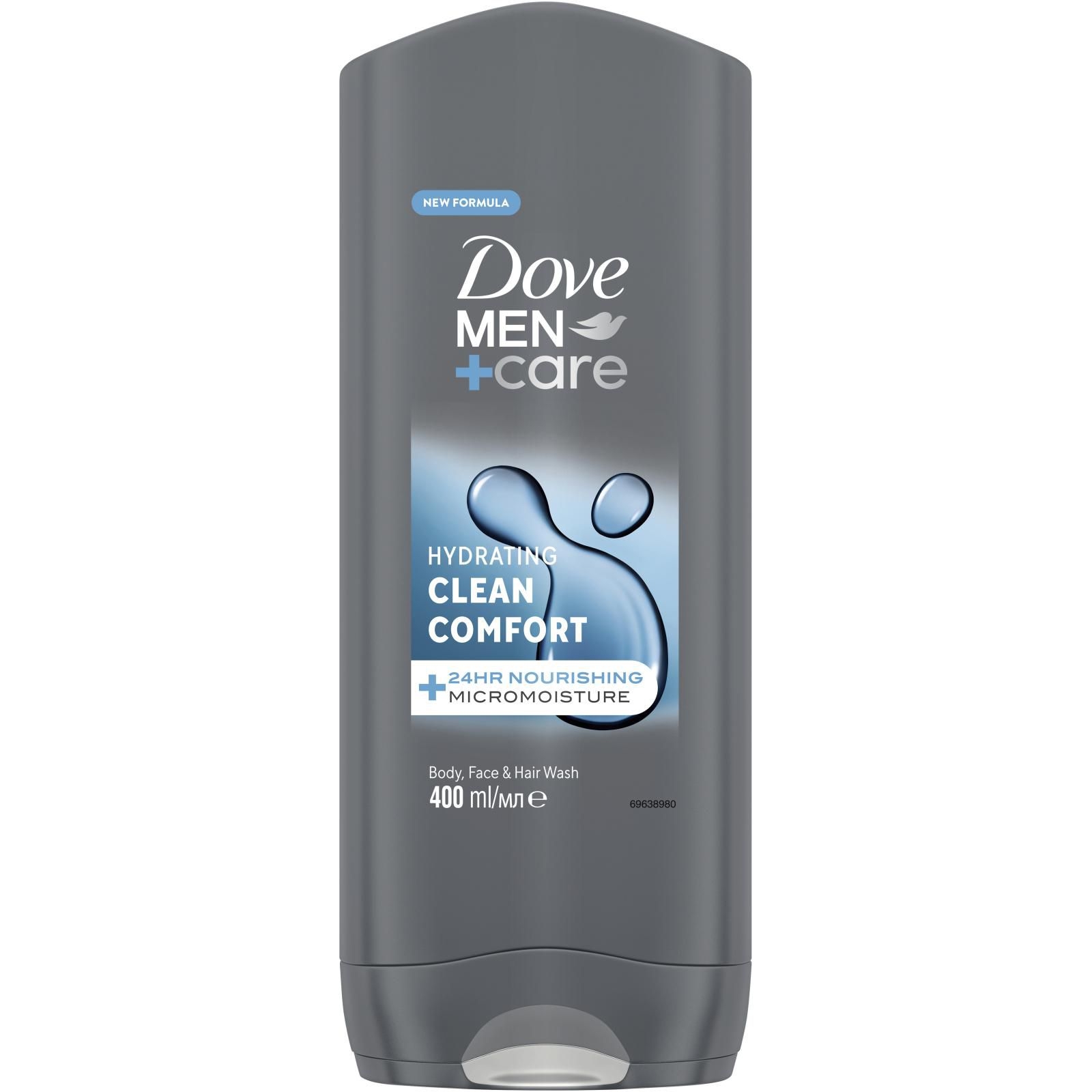 Drogerie a kosmetika - Dove Men+Care Clean Comfort sprchový gel pro muže na tělo a tvář 400 ml