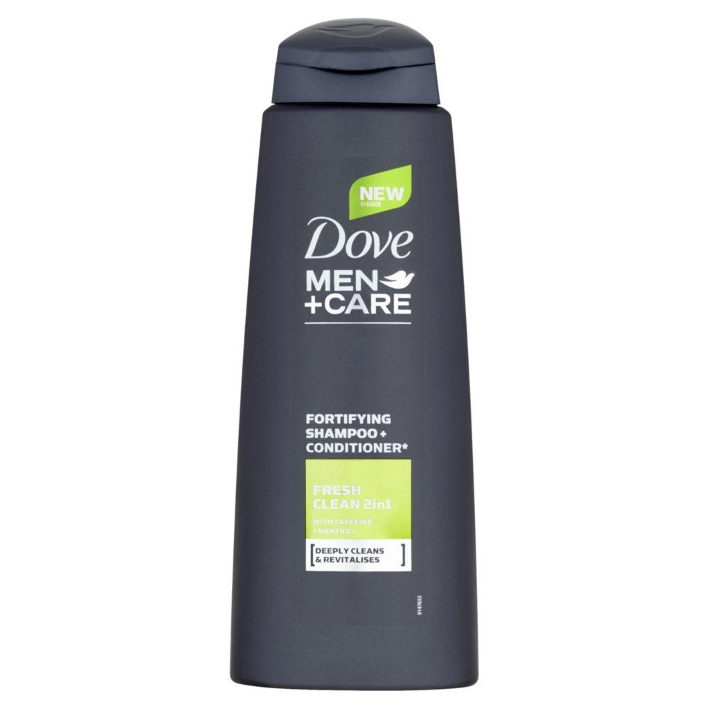 Drogerie a kosmetika - Dove Men+Care Fresh Clean Šampon a kondicionér 2 v 1 pro muže 400 ml