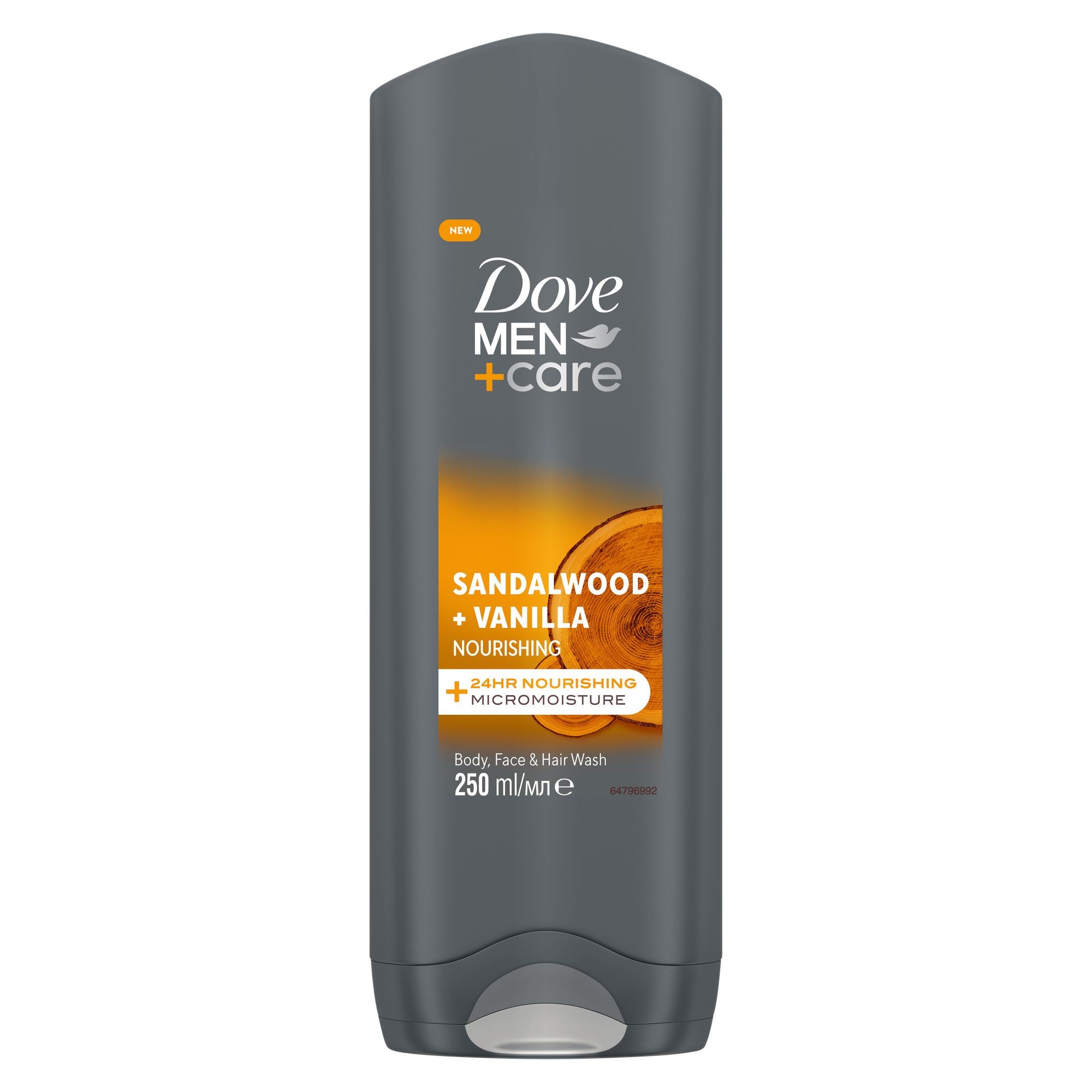 Drogerie a kosmetika - Dove Men Sandalwood & Vanilla sprchový gel 250 ml
