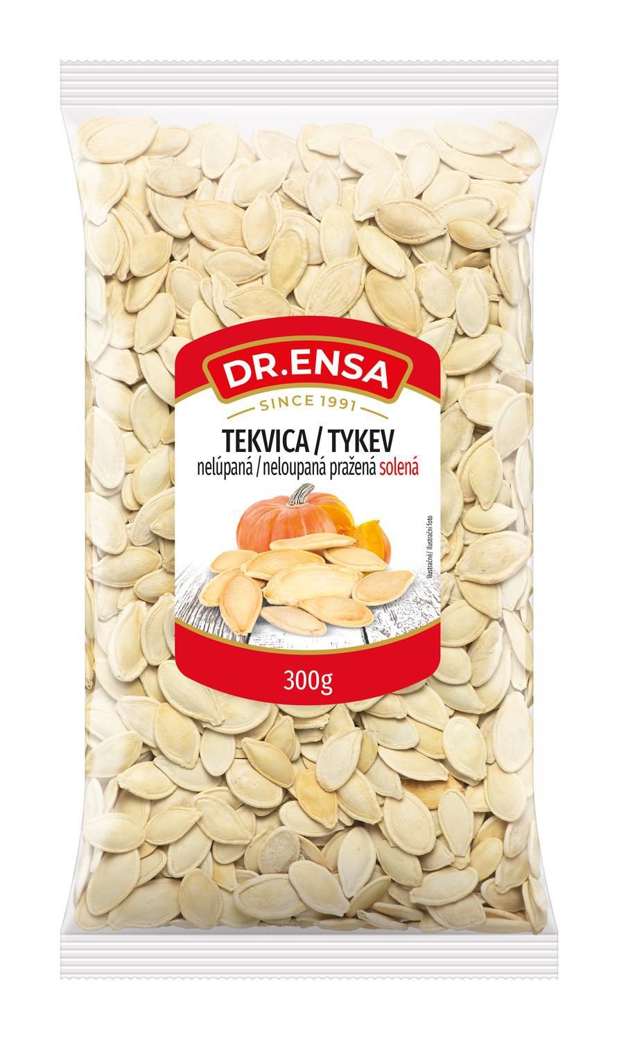 Trvanlivé potraviny - Dr.Ensa Dýně neloupaná pražená solená 300g