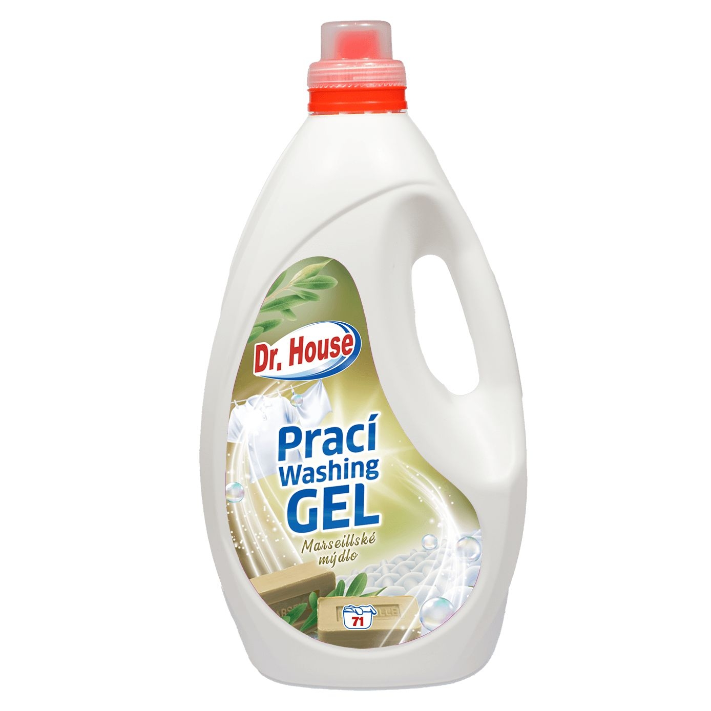 Drogerie a kosmetika - Dr. House Gel na praní Marsei 4,3l 71 praní