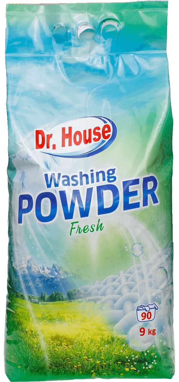 Drogerie a kosmetika - Dr. House prací prášek Fresh 9 kg 90 dávek