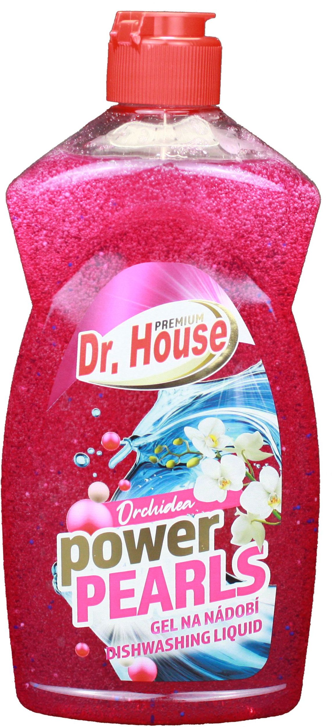 Drogerie a kosmetika - Dr. House Premium Power pearls Orchidea gel na nádobí 500 ml