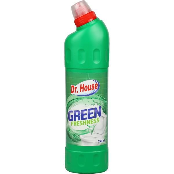 Drogerie a kosmetika - Dr. House WC čistič Green Freshness 750 ml