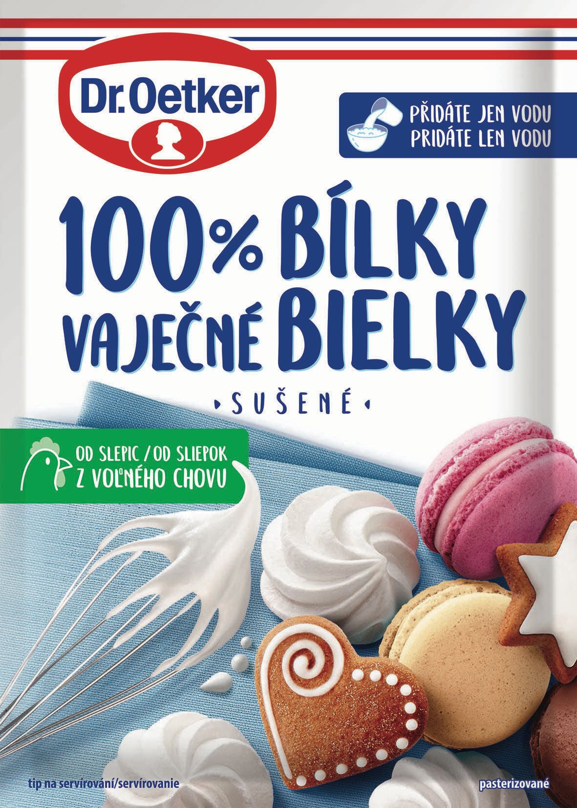 Trvanlivé potraviny - Dr.Oetker 100 % Vaječné bílky 15g