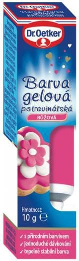 Dr. Oetker Barva potravinářská gelová růžová 10g-0