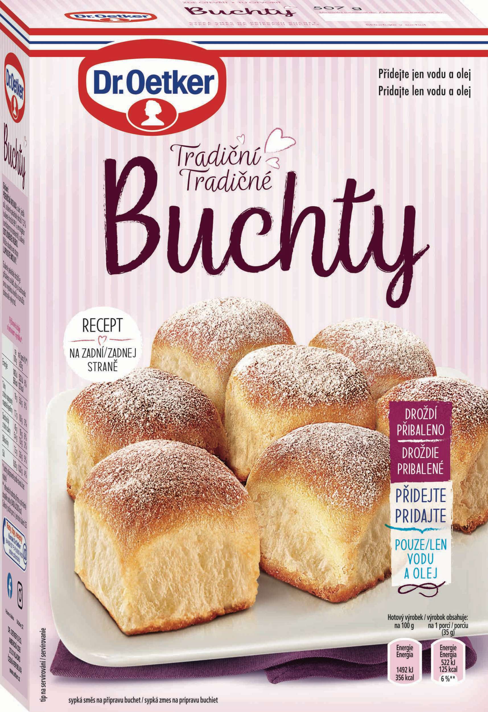 Trvanlivé potraviny - Dr. Oetker Buchty 507 g
