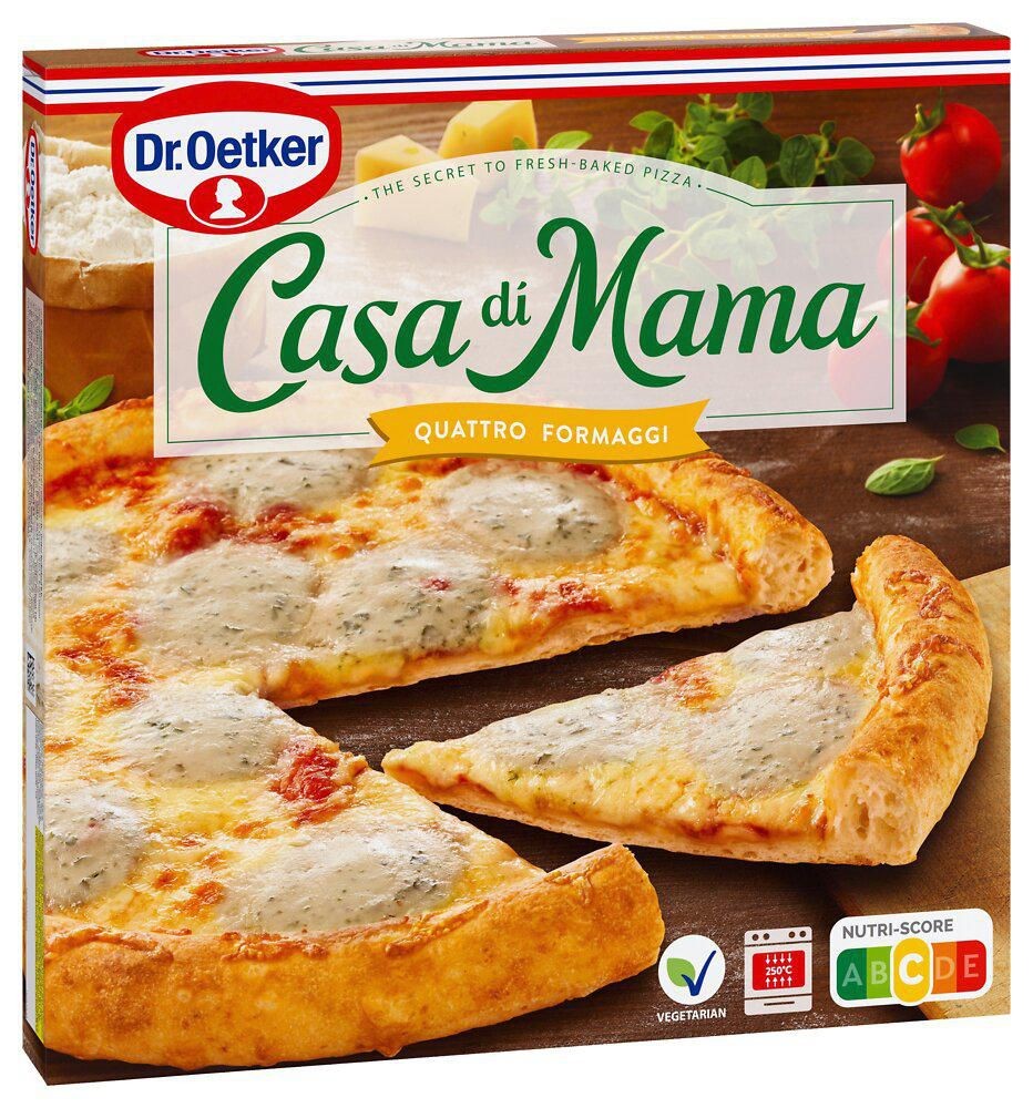 Mražené potraviny - Dr Oetker Casa di Mama Quattro Formaggi pizza mražené 410 g
