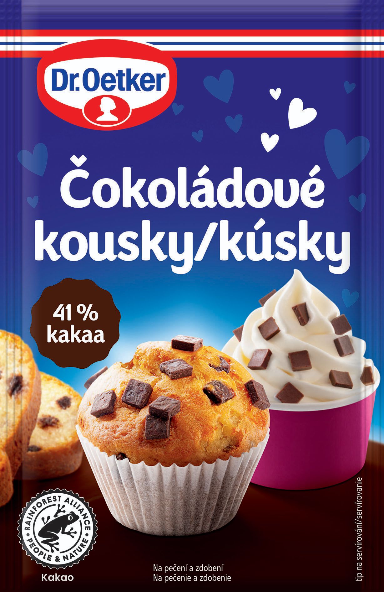Trvanlivé potraviny - Dr.Oetker Čokoládové kousky 70g