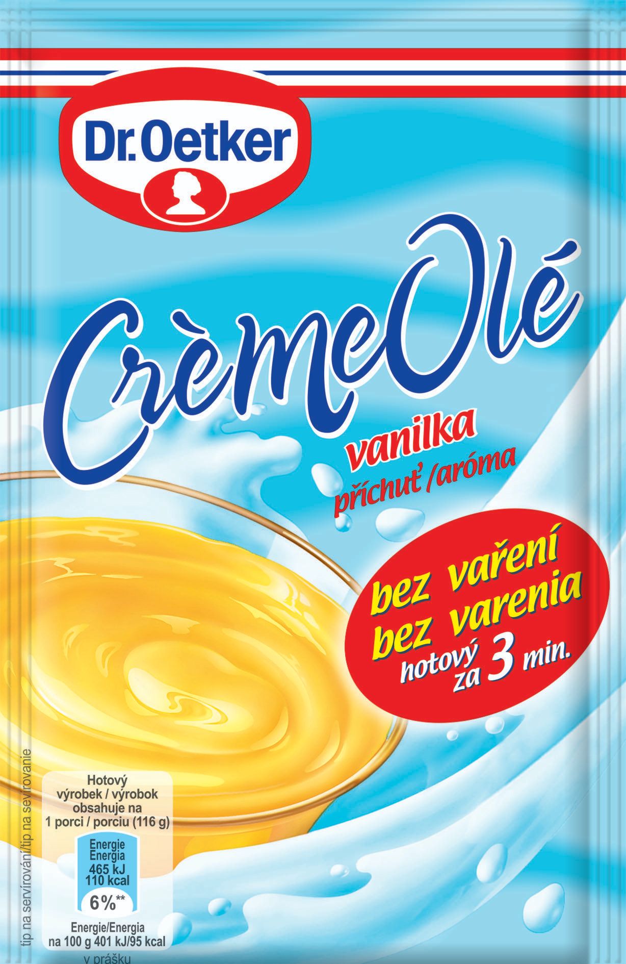 Trvanlivé potraviny - Dr. Oetker Créme Olé vanilka 50 g