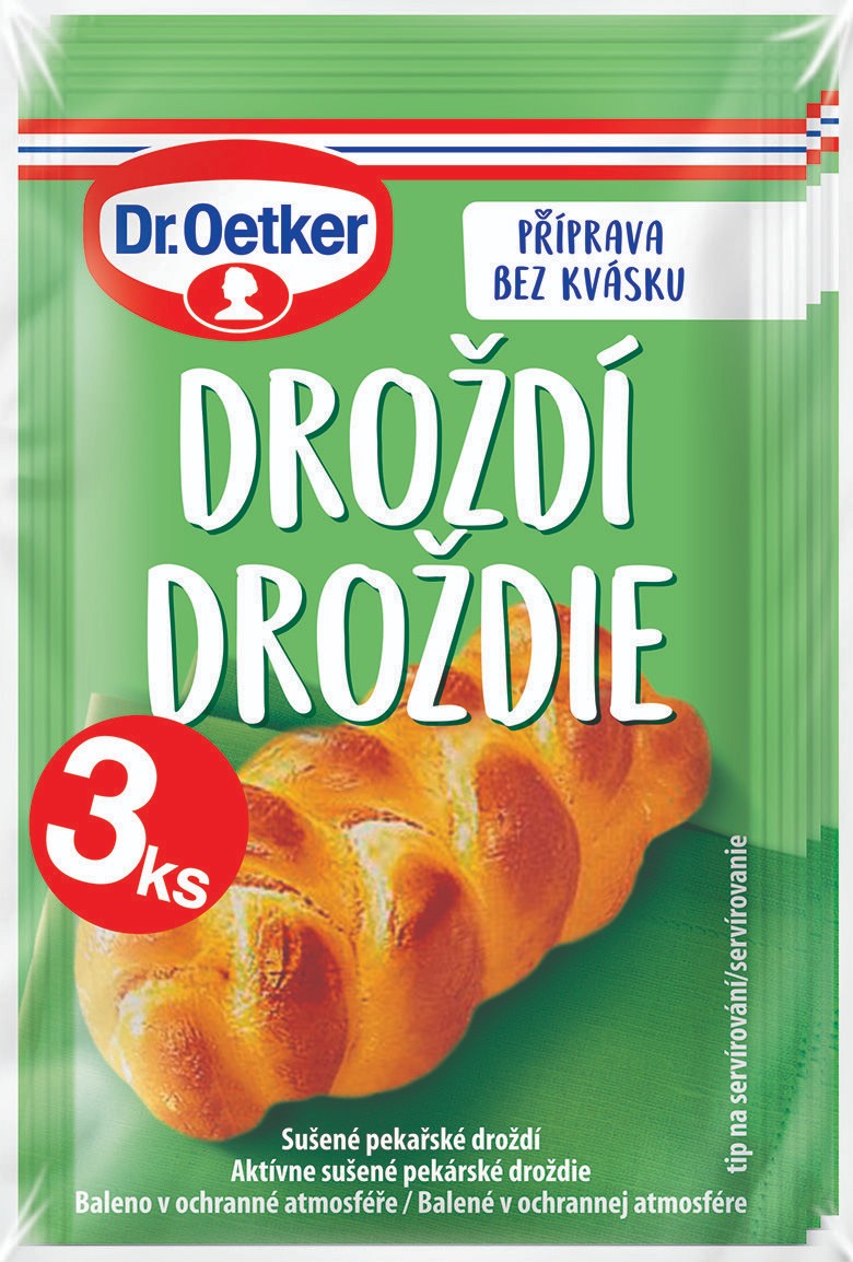 Trvanlivé potraviny - Dr.Oetker Droždí 3x7g