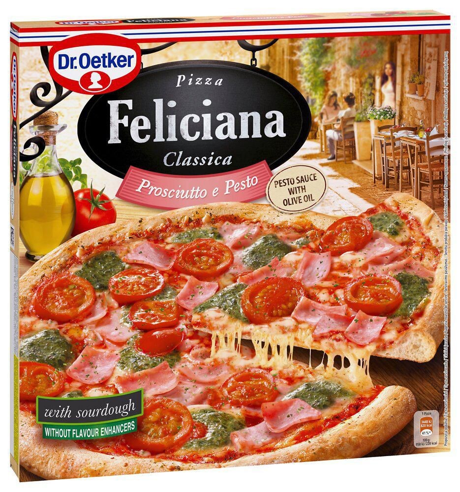 Mražené potraviny - Dr. Oetker Feliciana Prosciutto e Pesto mražená 360g