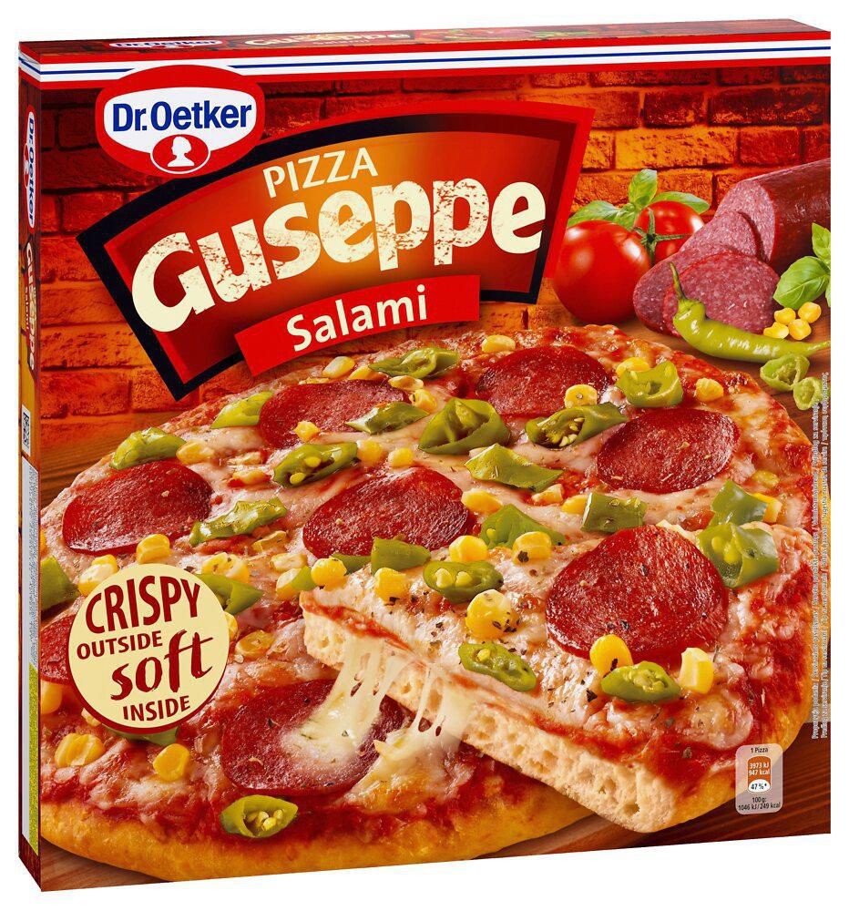 Mražené potraviny - Dr. Oetker Guseppe Salami pizza mražená 380g