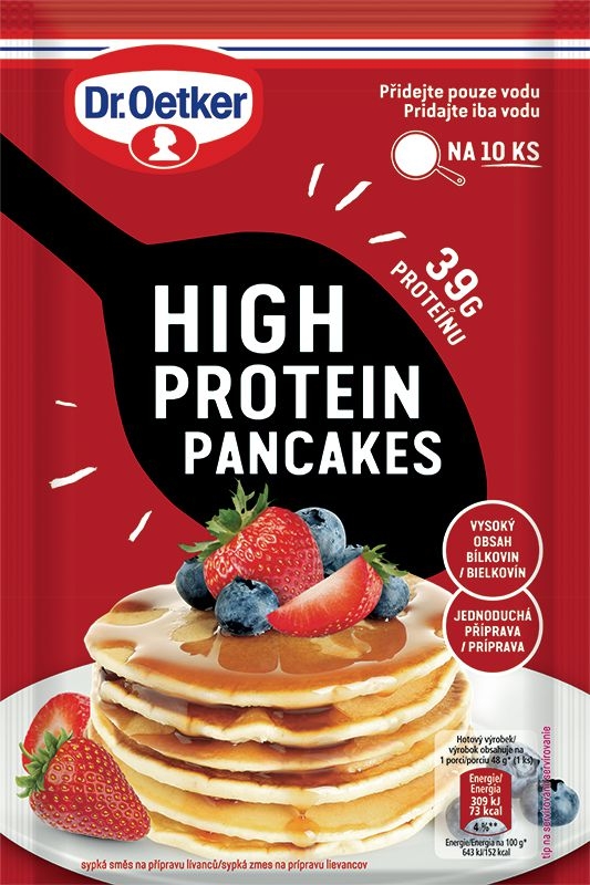 Trvanlivé potraviny - Dr.Oetker High protein pancakes 210g