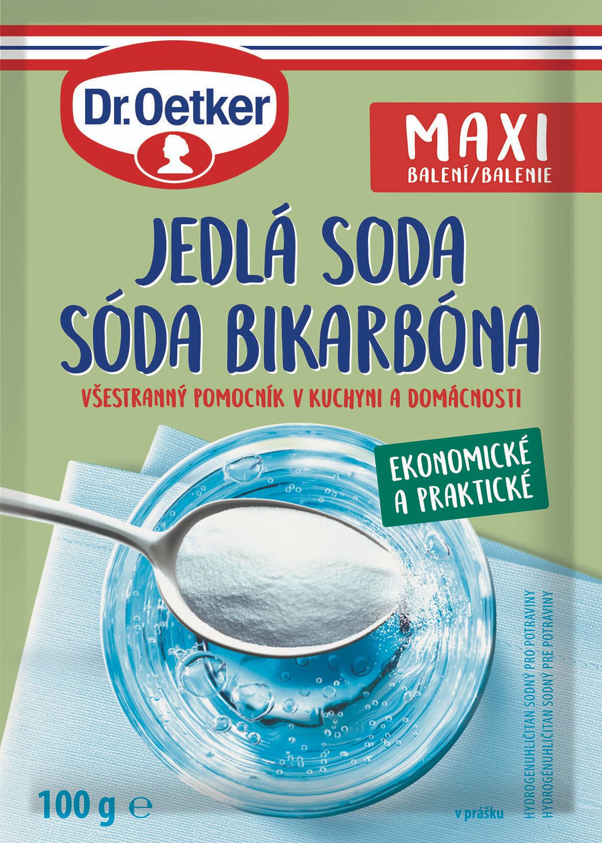 Trvanlivé potraviny - Dr. Oetker Jedlá soda 100g