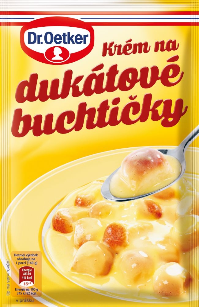 Trvanlivé potraviny - Dr. Oetker Krém na dukátové buchtičky 30g