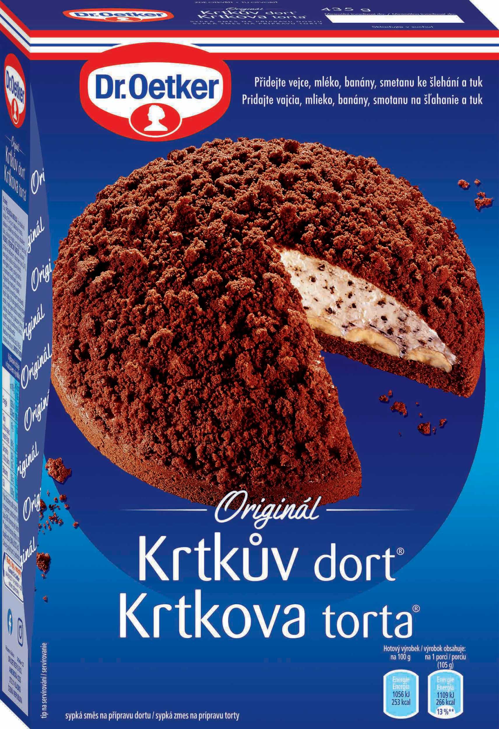 Trvanlivé potraviny - Dr. Oetker Krtkův dort 410 g