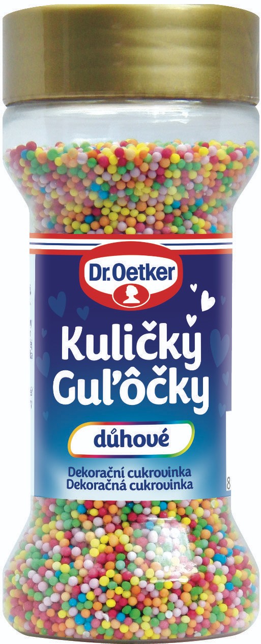 Trvanlivé potraviny - Dr. Oetker Kuličky duhové 65 g