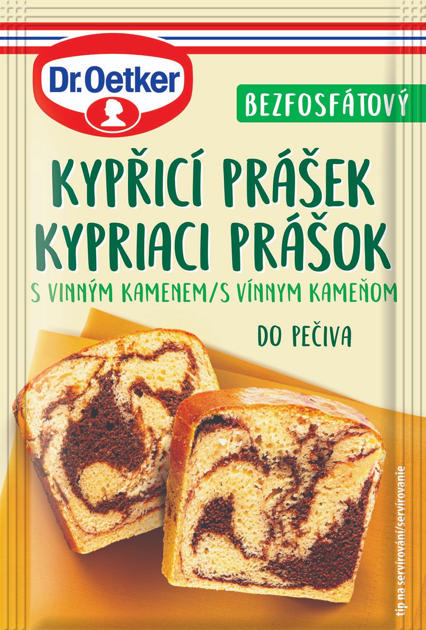 Trvanlivé potraviny - Dr. Oetker Kypřicí prášek s vinným kamenem 15 g