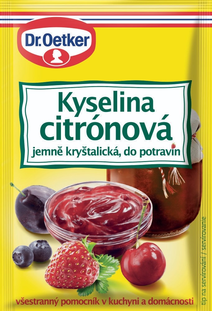 Trvanlivé potraviny - Dr. Oetker Kyselina citronová 20 g