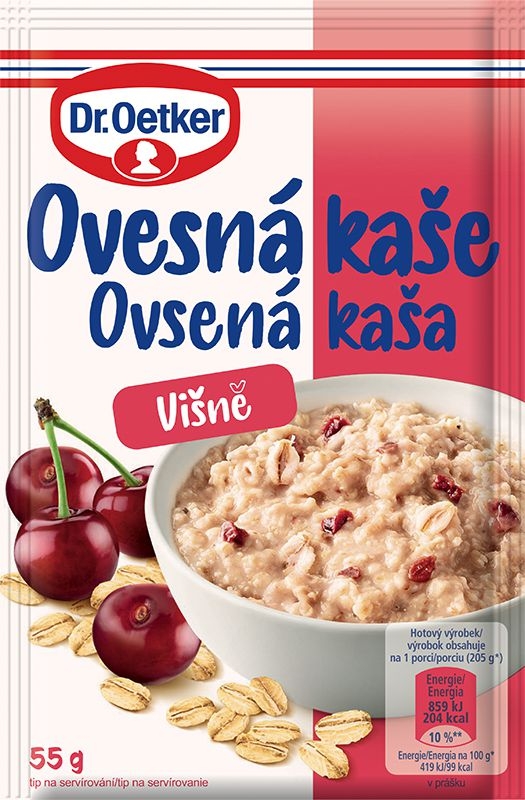 Trvanlivé potraviny - Dr. Oetker Ovesná kaše Višně 55g