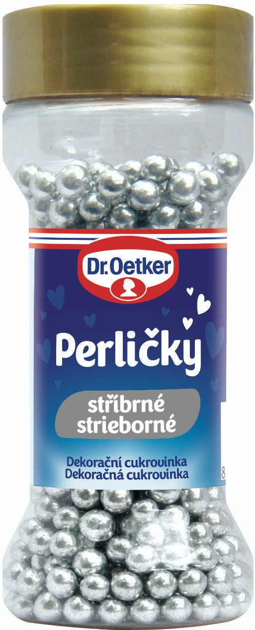 Trvanlivé potraviny - Dr. Oetker Perličky stříbrné 42 g